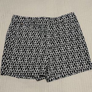 5 inch Shorts- White House Black Market, black and white checks, lycra stretch